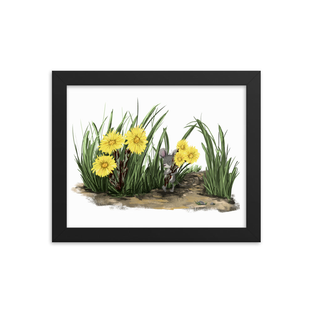 Caleb and his Coltsfoots - Framed