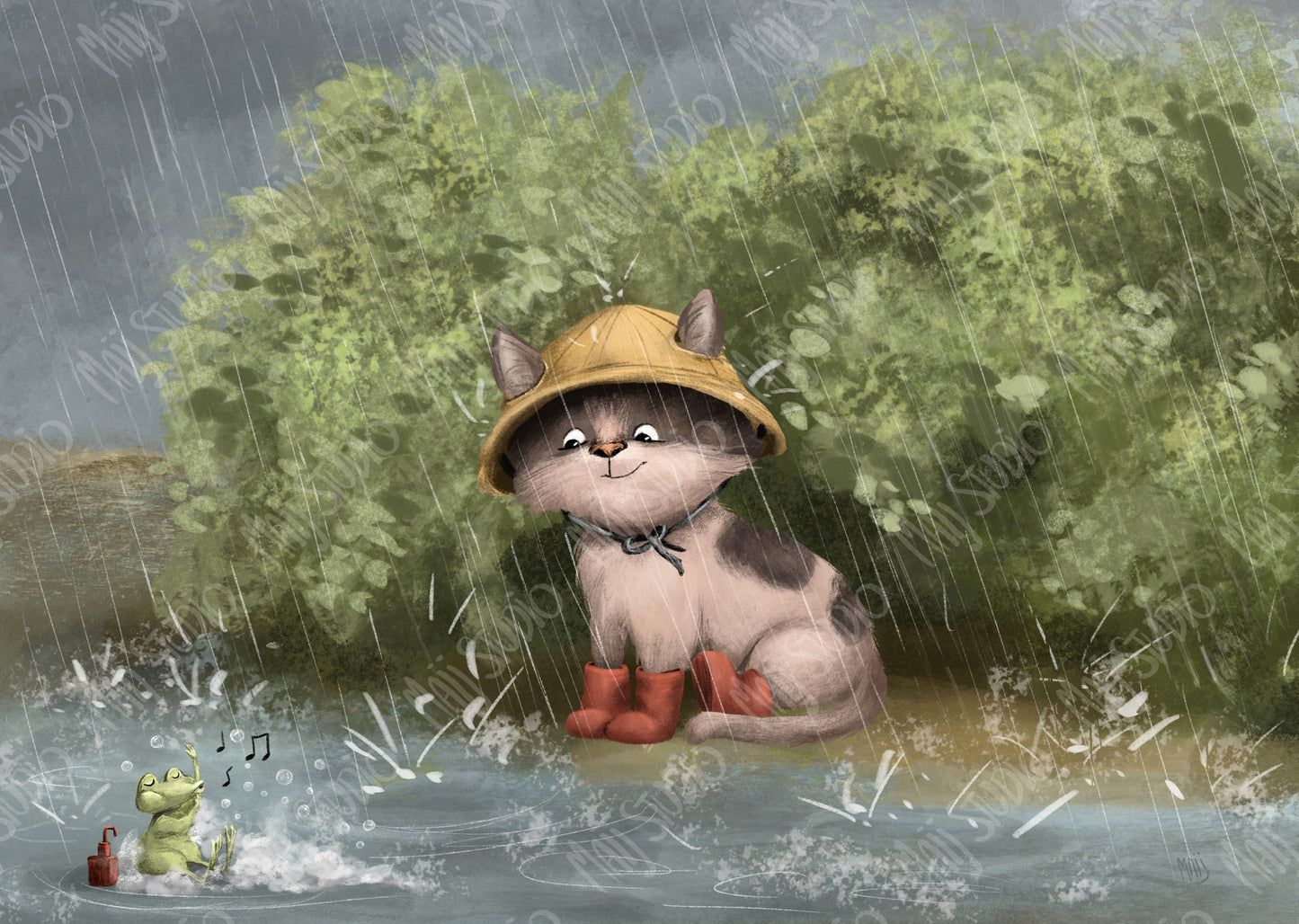 Fresh Frog Fred - Framed