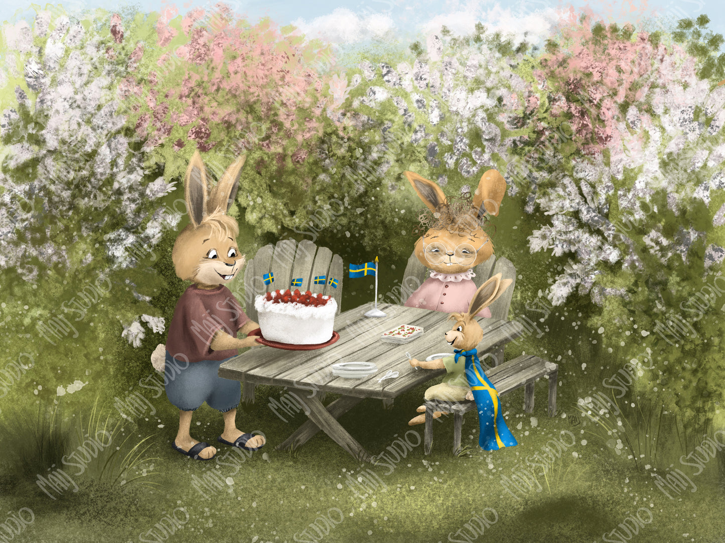 Swedish Summer Fika - Canvas