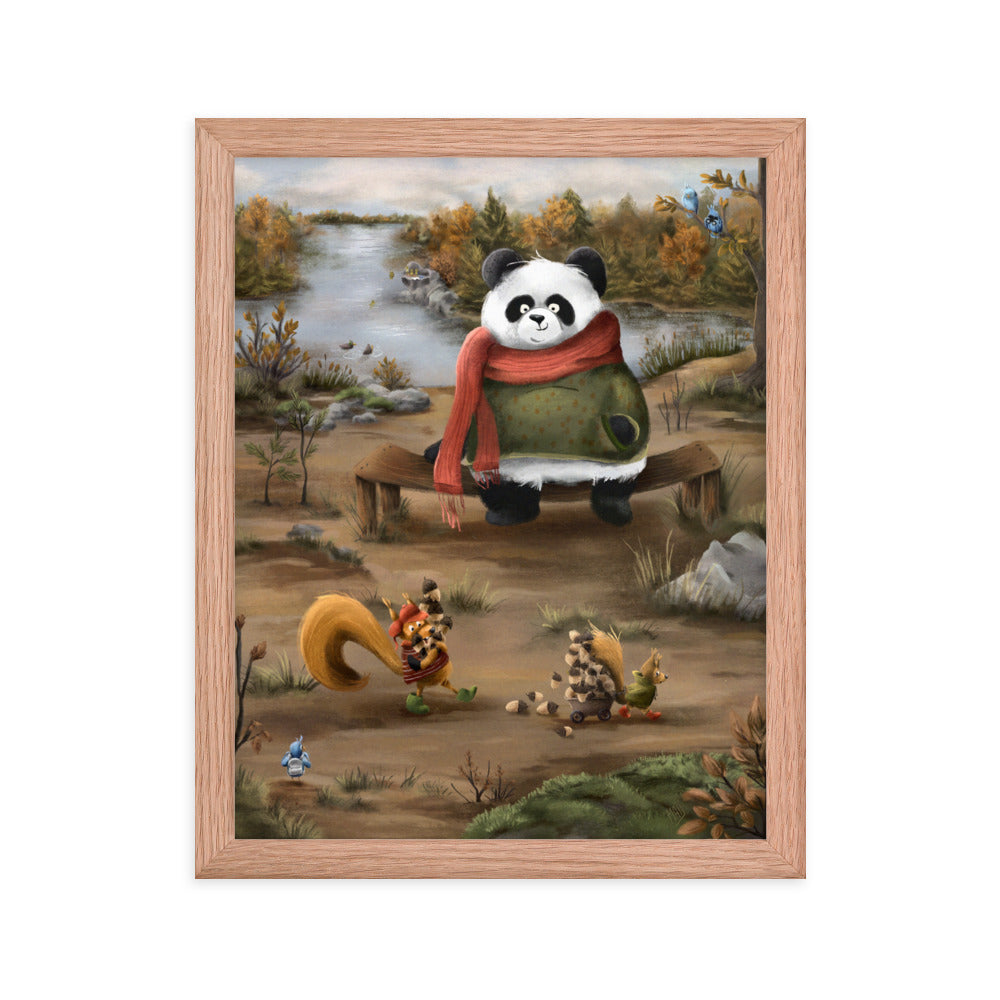 Panda with Friends - Framed