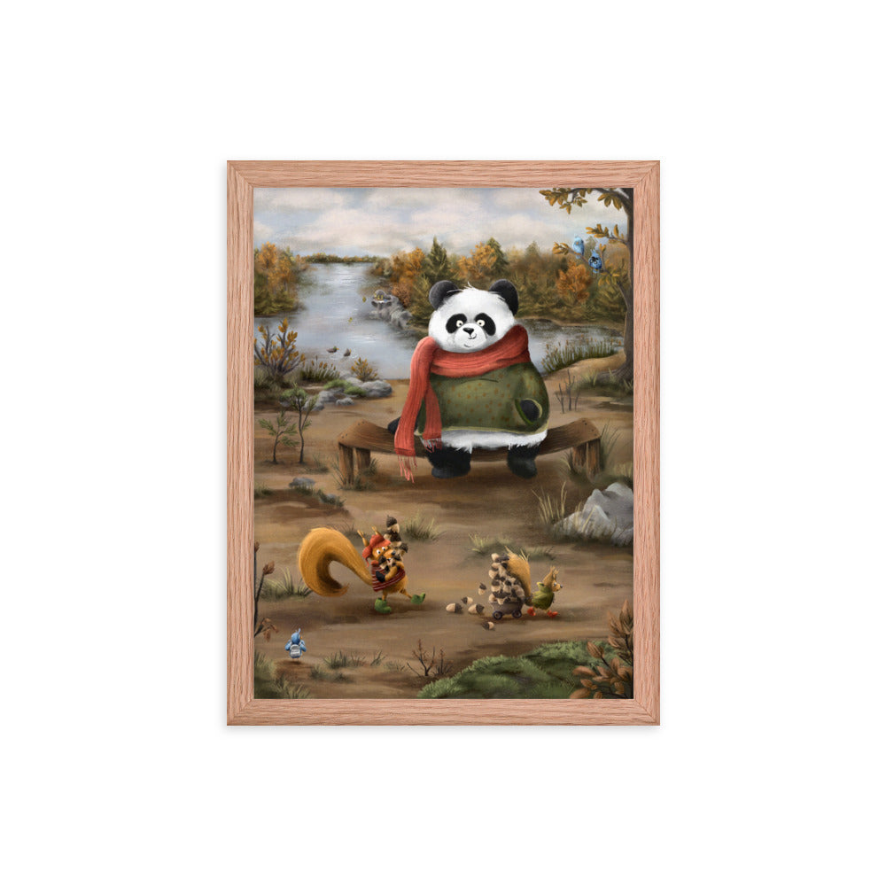 Panda with Friends - Framed
