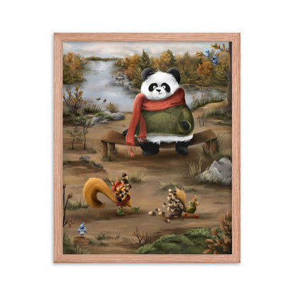 Panda with Friends - Framed