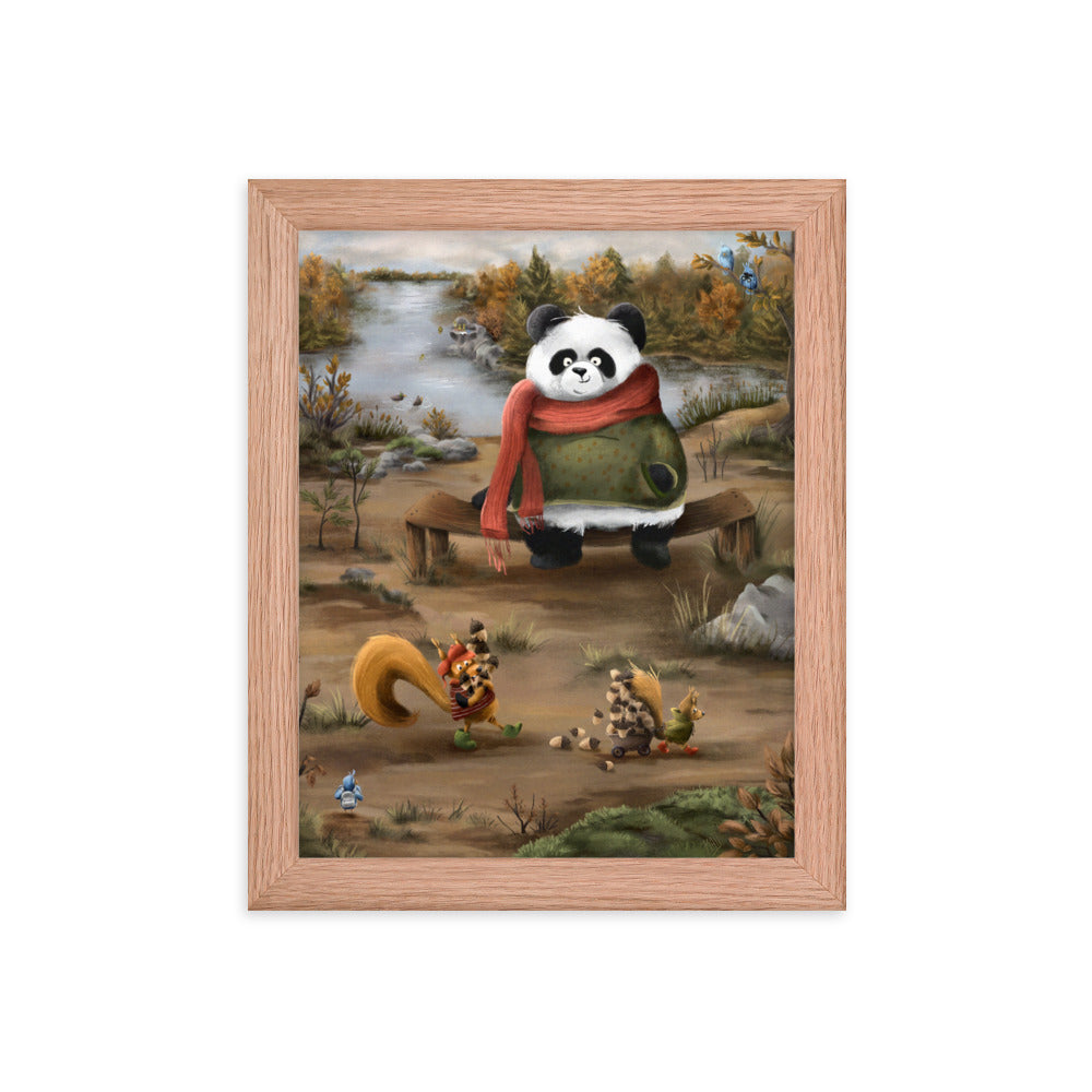 Panda with Friends - Framed
