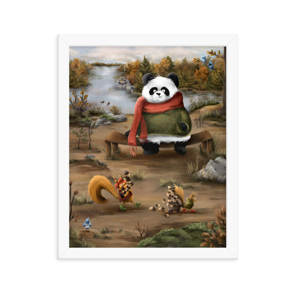Panda with Friends - Framed