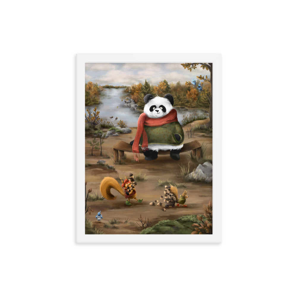 Panda with Friends - Framed