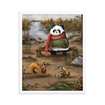 Panda with Friends - Framed