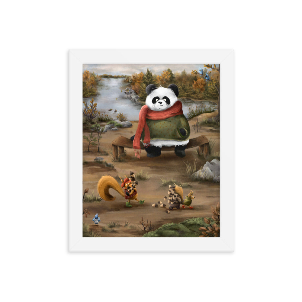 Panda with Friends - Framed