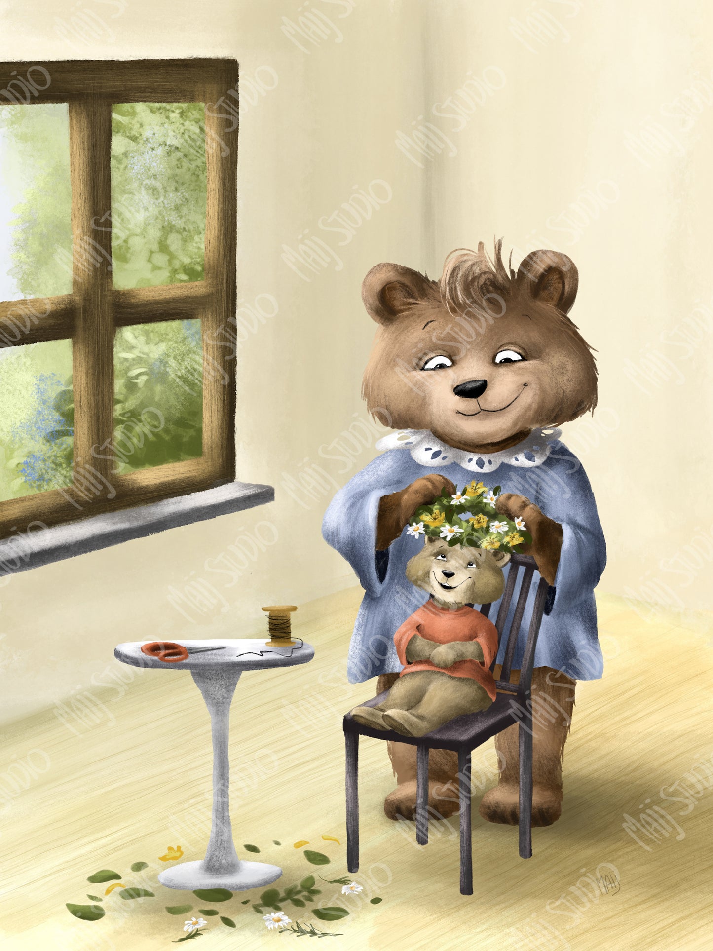 Flower Cub - Framed