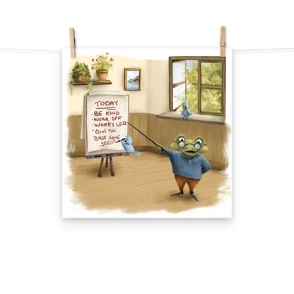 Advice from Professor Frog